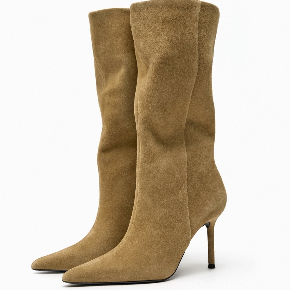 Zara suede boots